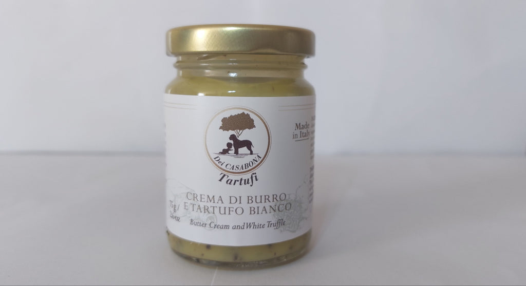 Crema di Burro e Tartufo Bianco - Dei Casabona - Pronta all'uso - Ideale per pasta, risotti e bruschette - Made in Italy