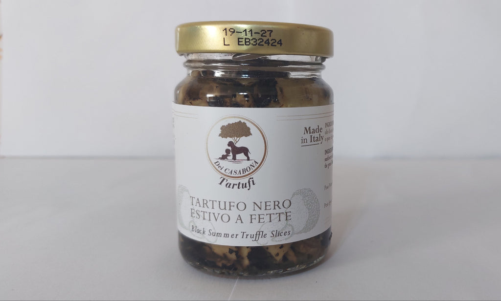 Tartufo Nero Estivo a fette - Dei Casabona - Pronta all'uso - Ideale per pasta, uova e secondi piatti - Made in Italy - Vegan & Gluten Free