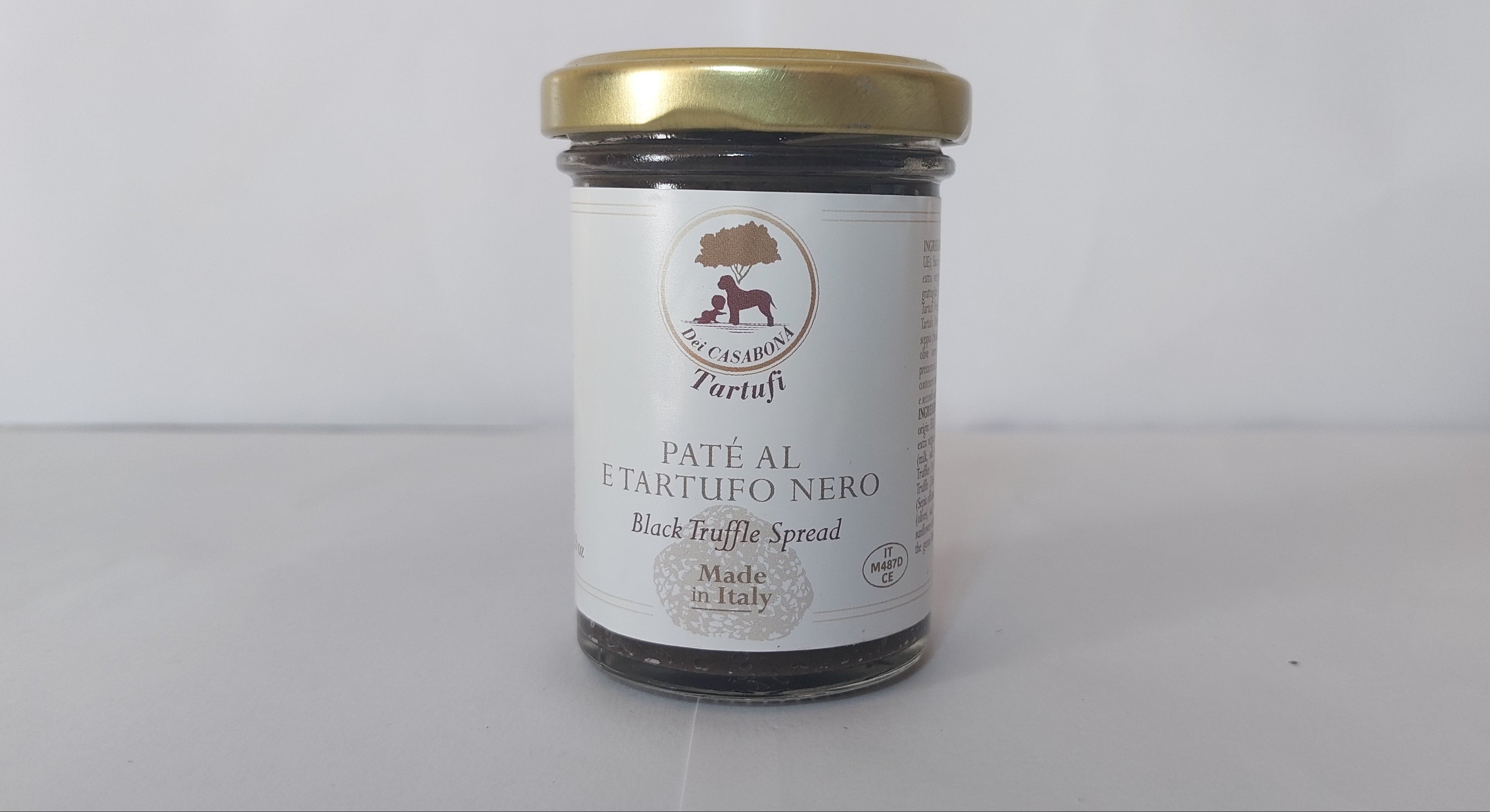 Paté al tartufo nero pregiato - Dei Casabona - Pronta all'uso - Ideale per pasta, uova e secondi piatti - Made in Italy