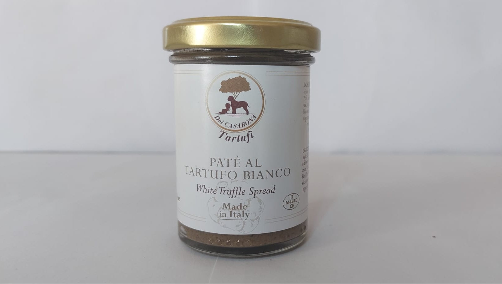Paté al Tartufo Bianco Pregiato - Dei Casabona - Pronta all'uso - Ideale per pasta, uova e secondi piatti - Made in Italy