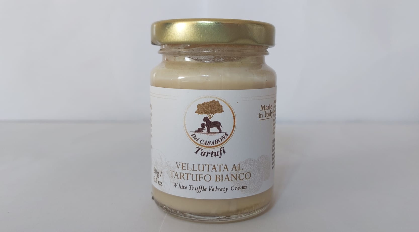 Vellutata al Tartufo Bianco Pregiato – Dei Casabona - Pronta all'uso - Ideale per pasta, pizza, bruschette - Made in Italy - Eccellenza Siciliana