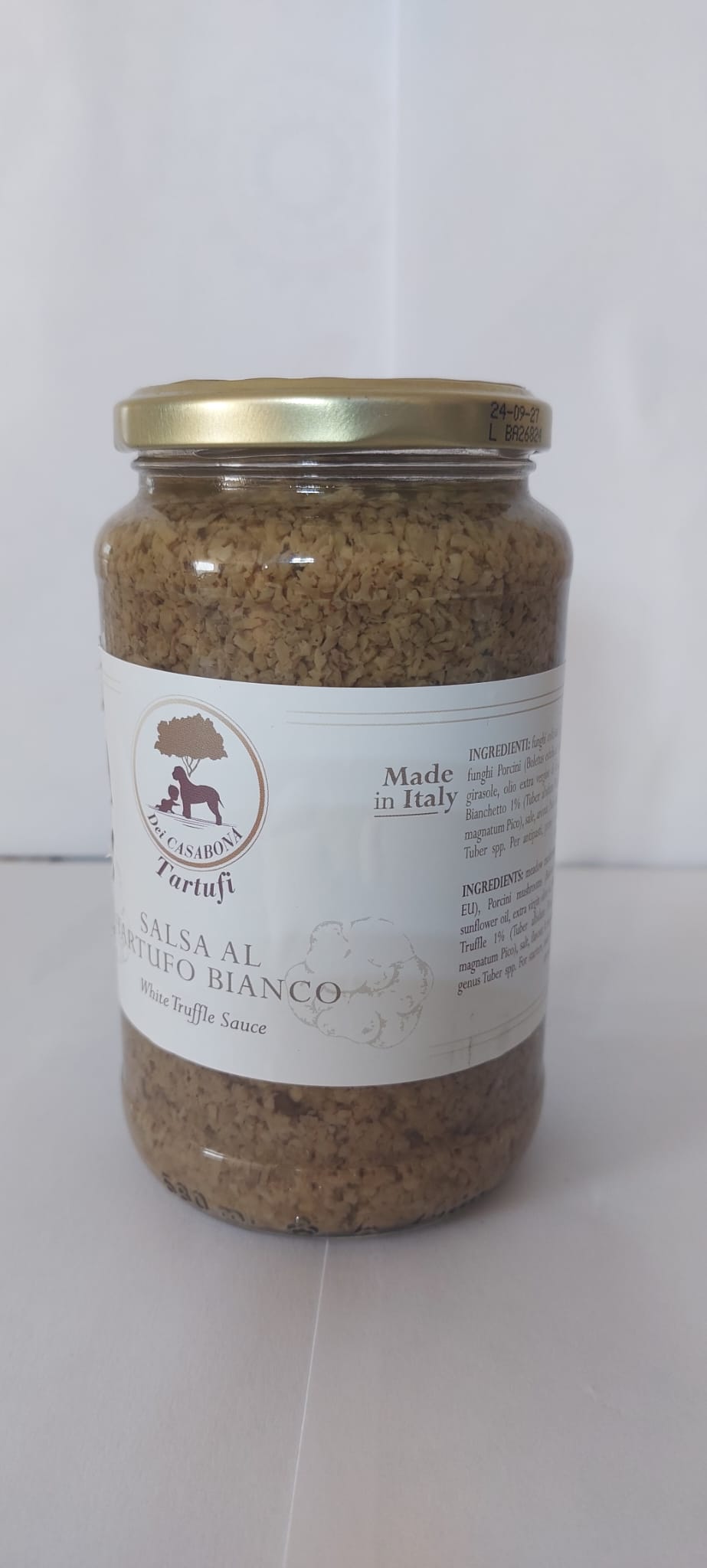 Salsa al tartufo bianco - Dei Casabona - Pronta all'uso - Ideale per pasta, uova e secondi piatti - Made in Italy - Vegan & Gluten Free
