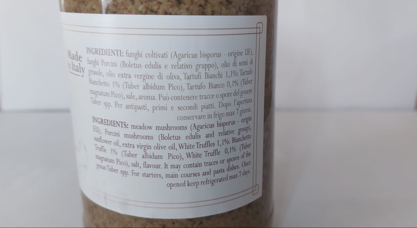 Salsa al tartufo bianco - Dei Casabona - Pronta all'uso - Ideale per pasta, uova e secondi piatti - Made in Italy - Vegan & Gluten Free