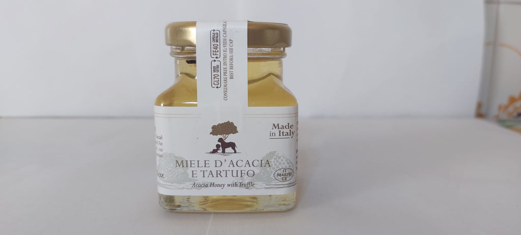 Miele d’acacia al Tartufo - Dei Casabona - Ideale per formaggi, taglieri e dolci speciali - Made in Italy