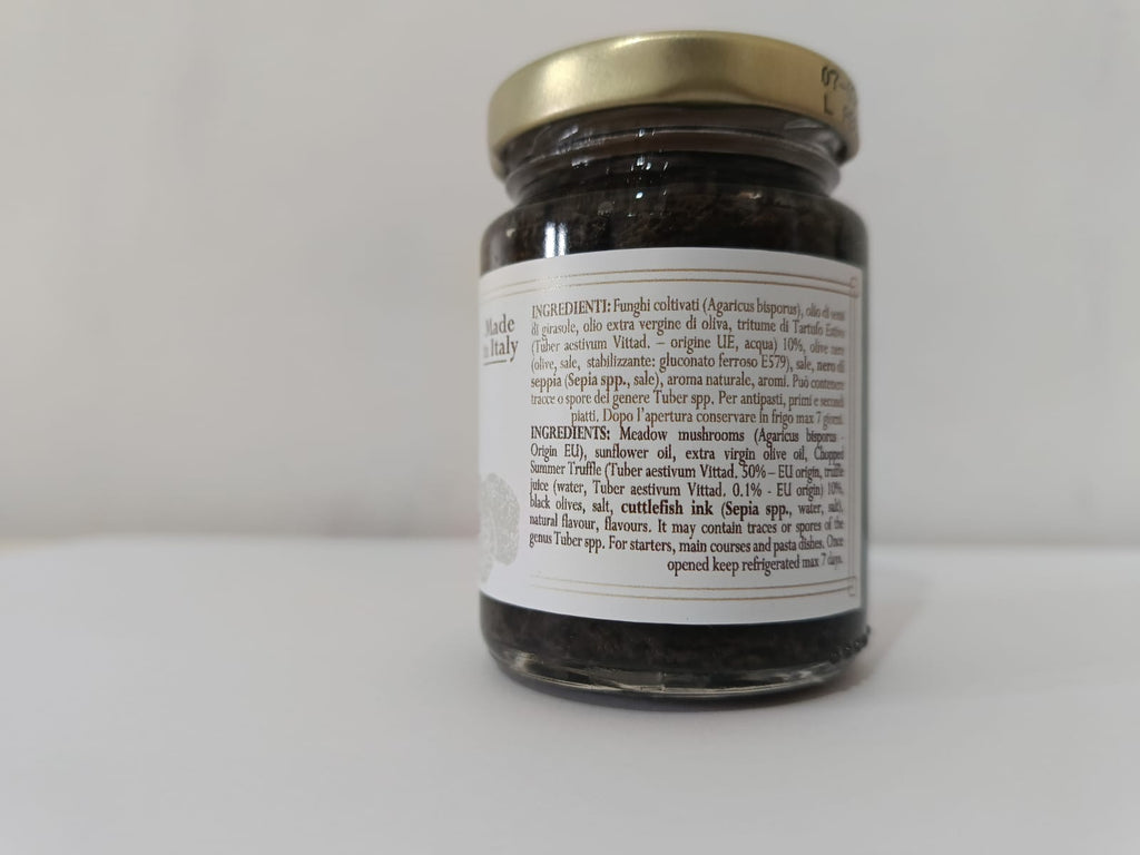 Paté al Tartufo Nero 10% - Dei Casabona - Pronta all'uso - Ideale per pasta, uova e secondi piatti - Made in Italy