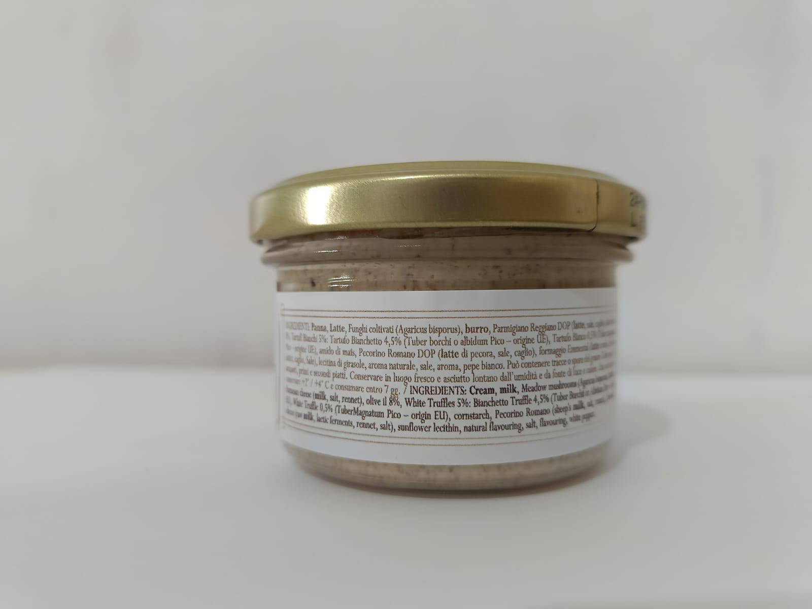 Crema con Tartufo Bianco - Dei Casabona - Pronta all'uso - Ideale per pasta, risotti e bruschette - Made in Italy