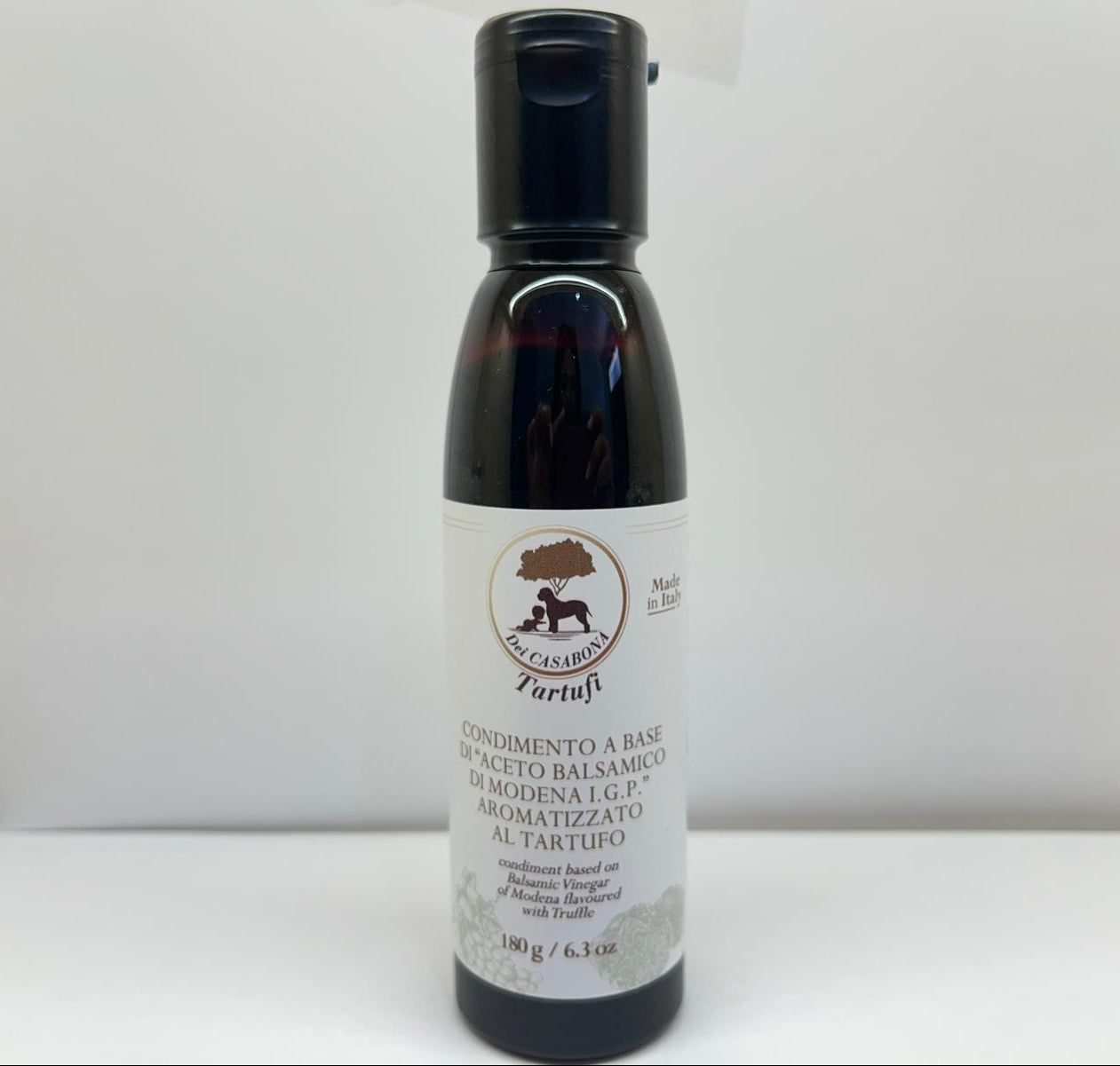 Condimento a base di "Aceto Balsamico di Modena IGP" aromatizzato al Tartufo - Dei Casabona - Ideale per insalate, carni e formaggi - Vegan & Gluten Free