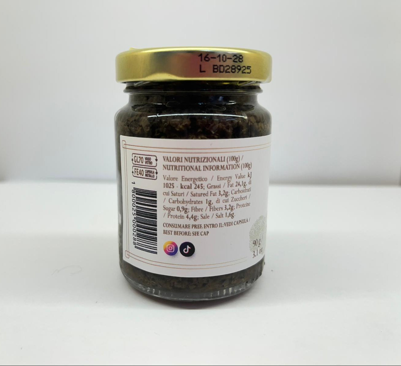 Salsa Tartufata al 5% - Dei Casabona - Dei Casabona - Pronta all'uso - Ideale per pasta, uova e secondi piatti - Made in Italy - Vegan & Gluten Free