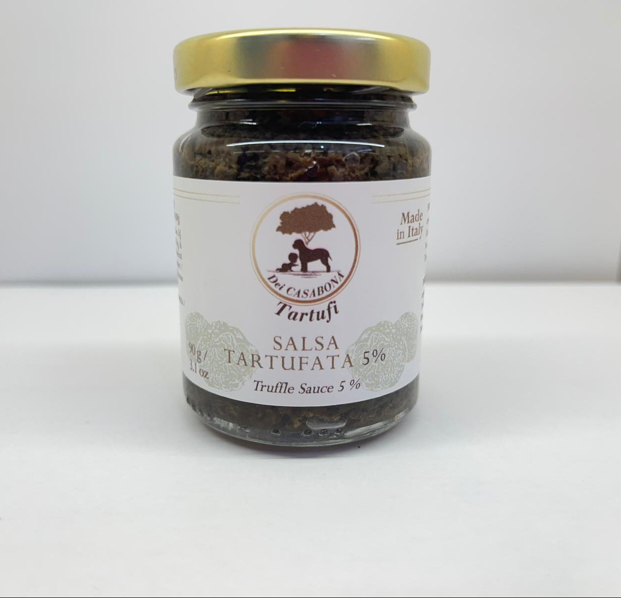 Salsa Tartufata al 5% - Dei Casabona - Dei Casabona - Pronta all'uso - Ideale per pasta, uova e secondi piatti - Made in Italy - Vegan & Gluten Free