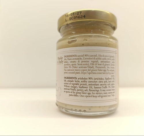 Crema ai carciofi e Tartufo Nero Estivo - Dei Casabona - Pronta all'uso - Ideale per antipasti, crostini e pizza
