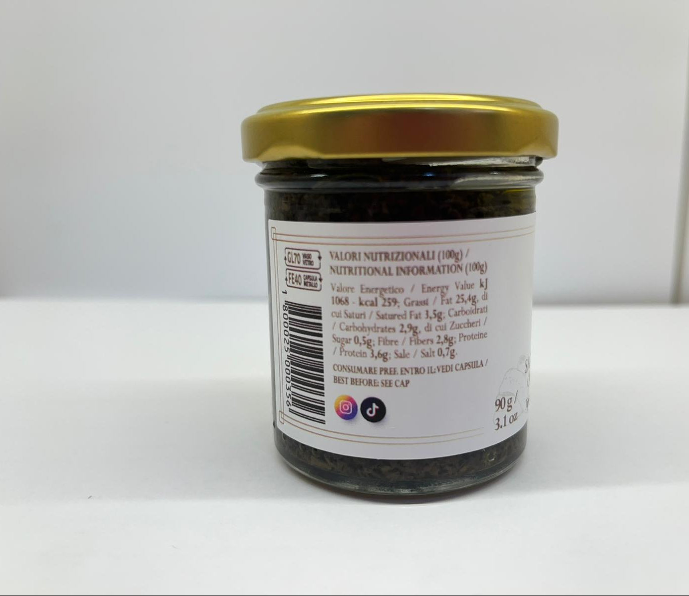 Salsa Tapenade al Tartufo Estivo – Dei Casabona – Ideale per Aperitivi, Bruschette e Piatti Raffinati