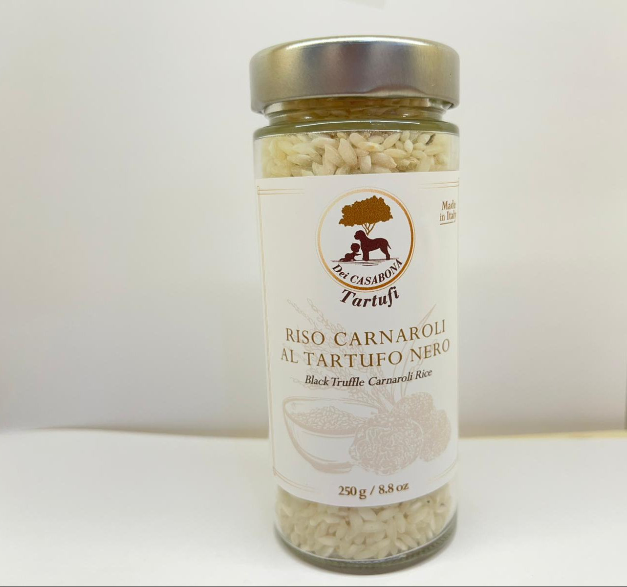 Riso Carnaroli al Tartufo Nero - Dei Casabona - Made in Italy - Pronto all'uso