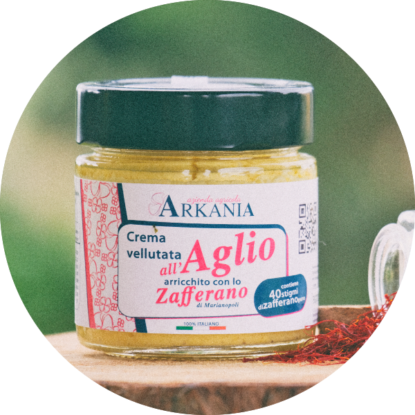 Crema vellutata all'aglio e zafferano