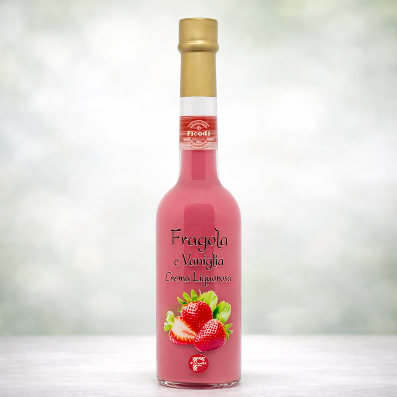 Crema Liquorosa di Fragola e Vaniglia - Made in Sicily